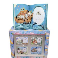 Vintage Photo Picture Frame "The Story of Noah's Ark" Children Story Book 3-D