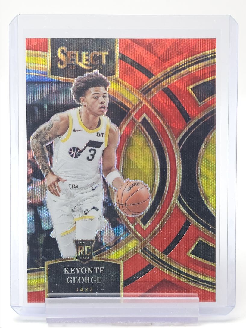 KEYONTE GEORGE 2023-24 SELECT PREMIER LEVEL ROOKIE RED WAVE RC Q5118