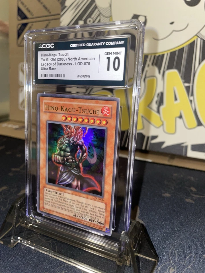 2003 Yugioh Legacy of Darkness Hino-Kagu-Tsuchi UR - CGC 10 - Image 3 of 4