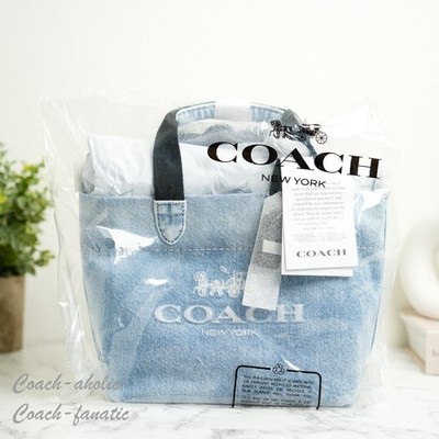 COACH CEB33 Mini Tour Tote Bag Crossbody In Loved Denim *SEALED