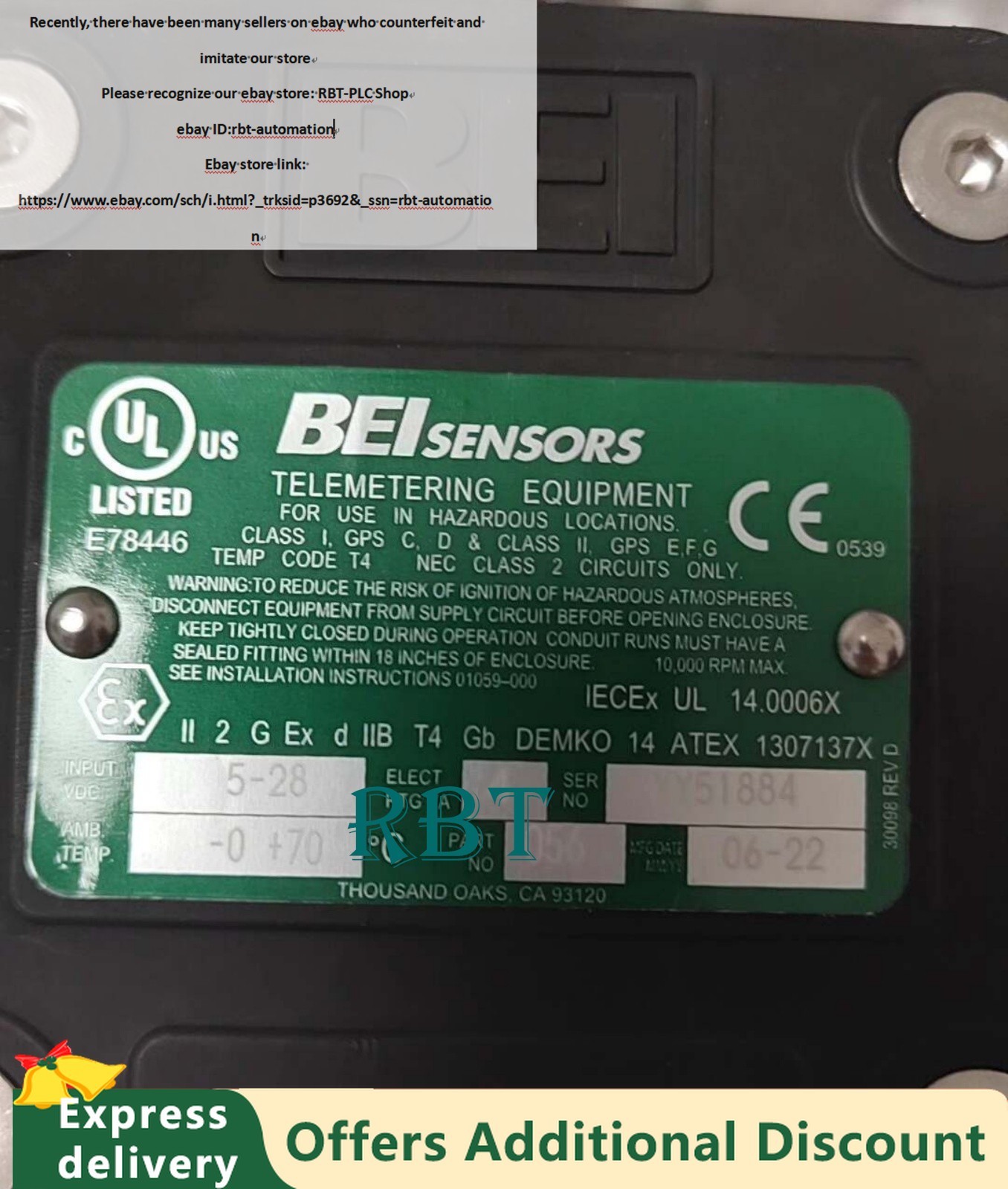 H38D-1024-BZC-28V/V-SC-CEN Industrial encoder brand new FedEx/DHL