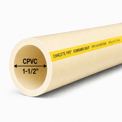 1-1/2" FlowGuard Gold CPVC | Potable Water | Custom Cut | Hot Water Rated