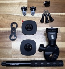 Insta360 Heavy Duty Clamp MotorCycle Mount  114cm Invisible Stick  Adhesives