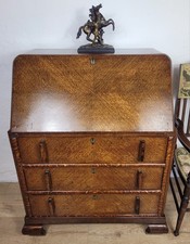 Oak Writing Bureau Desk Vintage 1960