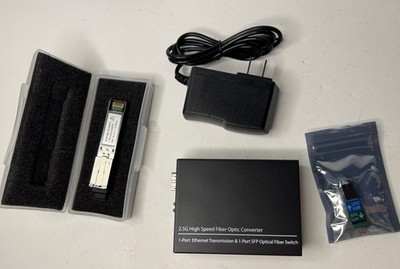 2.5G High Speed Fiber Optic Converter 1-Port Ethernet Transmission
