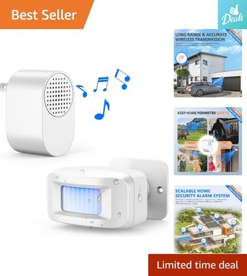 Customizable 60-Ringtone Wireless Driveway Alarm - Enhanced Security System