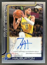 2025-26 Topps Chrome Update Tyrese Haliburton Auto Autograph #TCA-TH Pacers