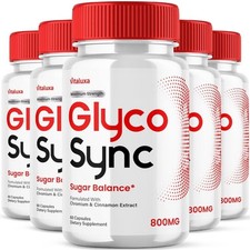  5 Pack Glyco Balance Glycogen Control Pills for Blood Pressure  Sugar Support