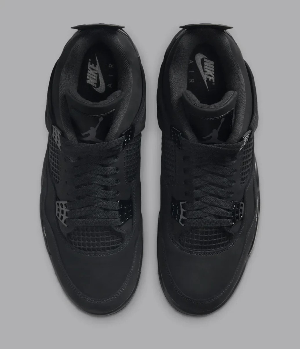Nike Air Jordan 4 Retro Black Cat 2025 Men & GS Size INSTANTSHIP
