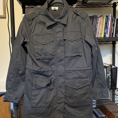 Pact Safari Jacket Olive/Grey Size Small Women s