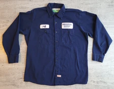RED KAP Bristol Transport & Towing Co "Jeff" Long Sleeve Work Shirt - Size L