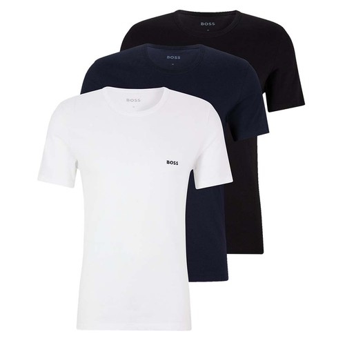 BOSS Herren T-Shirts Rundhals Shirt kurzarm Farbwahl reine Baumwolle 3er Pack - Afbeelding 25 van 48