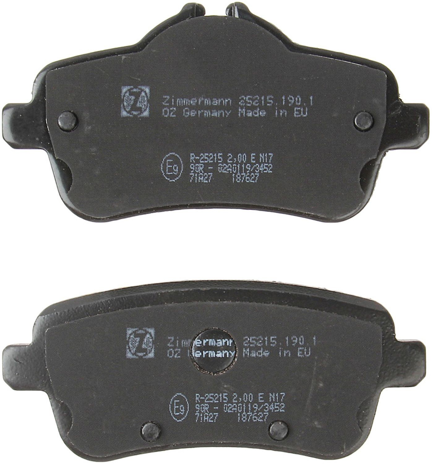 Zimmermann 25215.190.1 Standard Disc Brake Pad Set