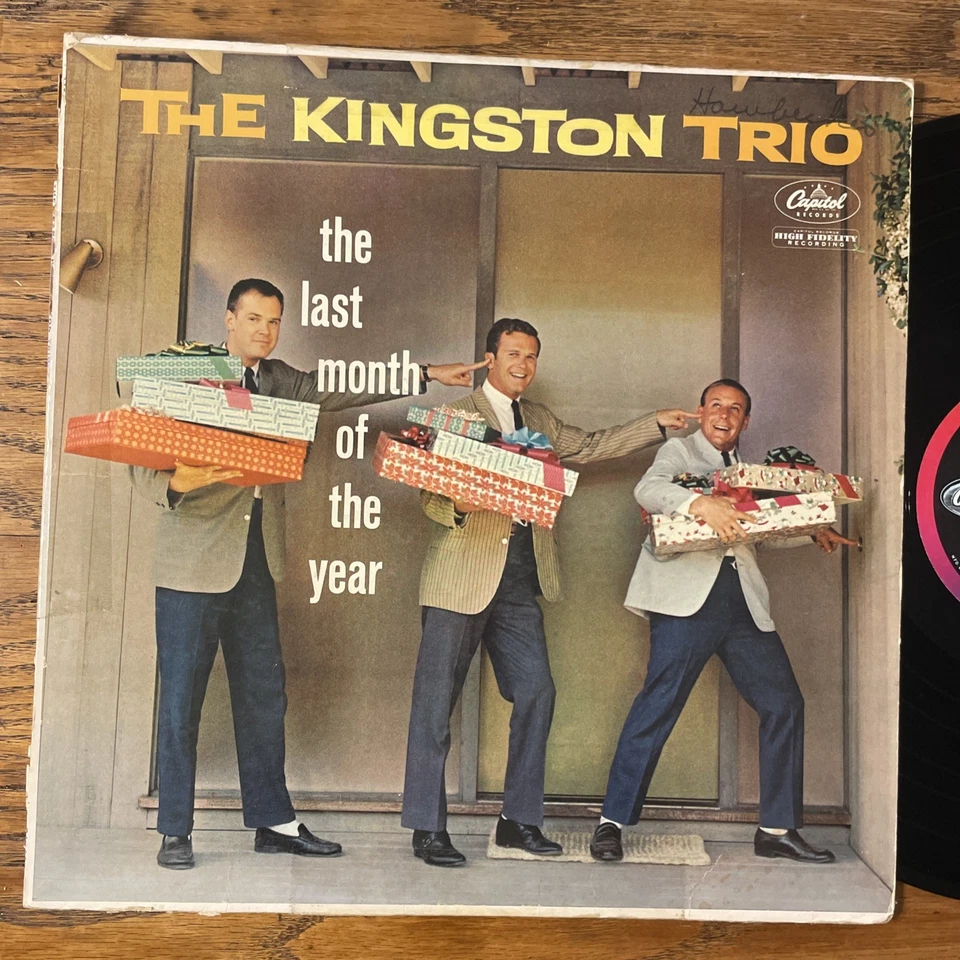The Kingston Trio The Last Month Of The Year Christmas LP Capitol Mono GD+ - Imagem 2 de 4