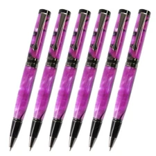 Classic Twist Pen Kit, Gun Metal Finish, 6 Pack, Legacy Woodturning