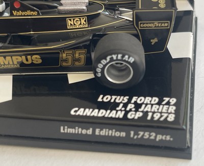 Model F1 car Lotus Ford 79 Jarier Canadian GP 1978 Minichamps 400
