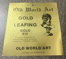 Gold Leaf - 25 Sheets per pack (imitation)