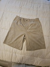 Ping Golf Shorts Men s 38 Khaki Flat Front 9 ...