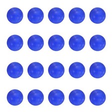 20 Pcs Quartz Pearl Balls, 12mm Round Glass Crystal Loose Beads, Clear Blue