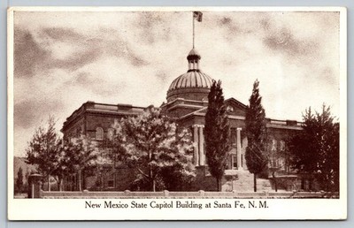 Vintage New Mexico State Capitol Postcard Santa Fe Historic Landmark