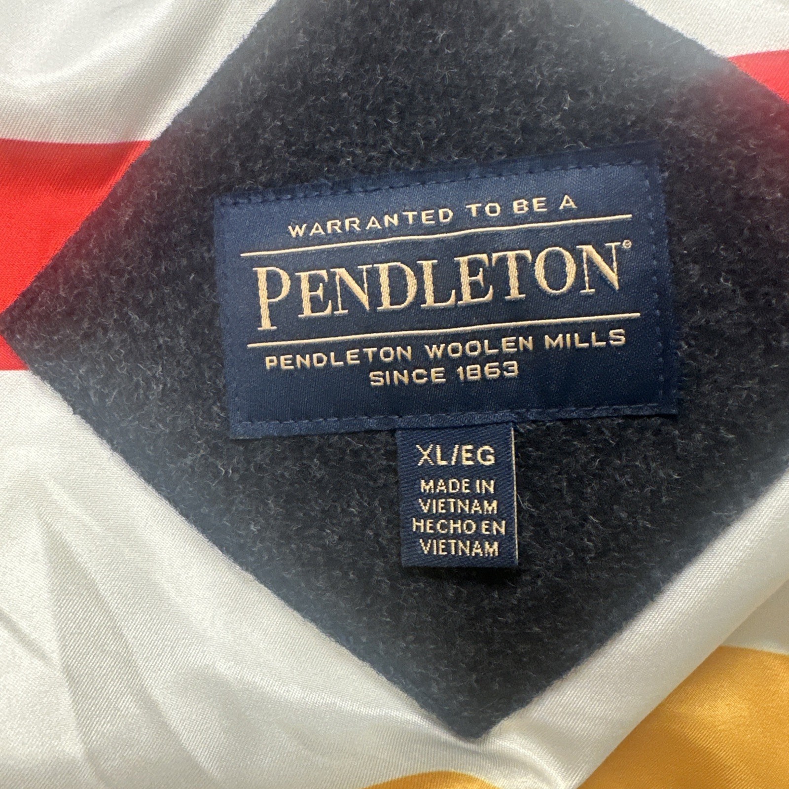 Pendleton Wool Striped Interior Toggle Coat Women… - image 3