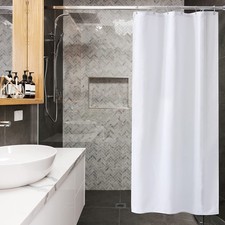 Amazer Small Stall Shower Curtain Liner 36"W x 72"L Pack of 1 , White