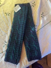 Free People New With Tags Unused Blue And Green Leg/arm Warmers One Size