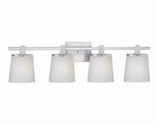 Dolan Lighting - Ellipse 4-Light Bath Fixture-Satin Nickel Finish