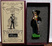 W BRITAIN The Royal Marines Drum Major 3097 Collectors Club 1997 Toy Soldier