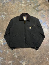 Vintage Carhartt Detroit J01 Black Blanket Lined Made In USA Medium
