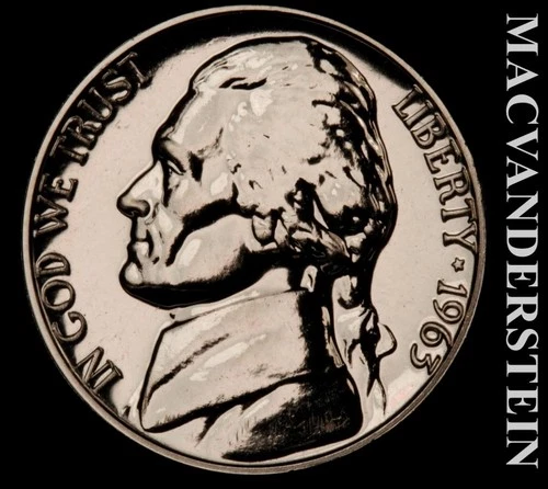 1963-P Jefferson Nickel Proof — photo from the most recent tracked eBay sale