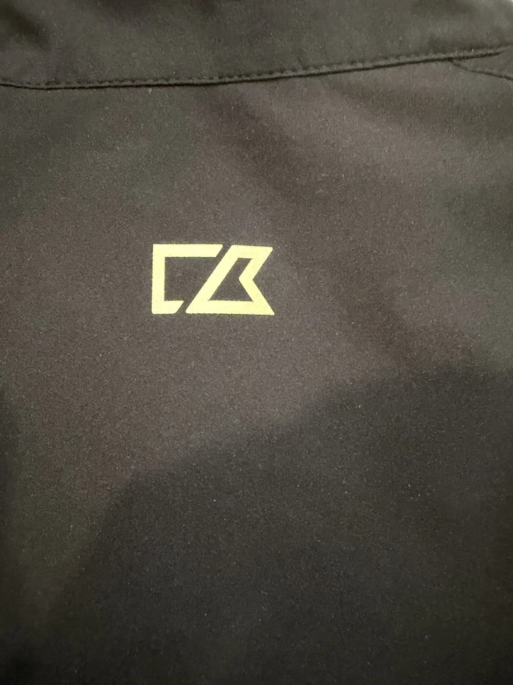 Cutter and Buck blue Weathertec Quarter Zip Short Sleeve Shell Jacket Size M  - Image 3 of 4