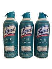 Lysol Air Sanitizer Simple Fresh Scent Eliminates Odors 10oz New Pack of 3