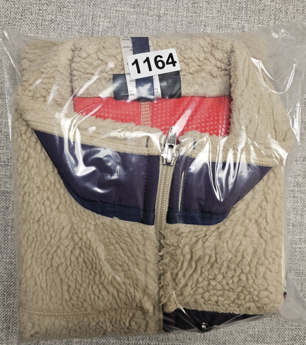Patagonia Vest Mens Large Tan Purple Retro X Deep Pile Outdoors Gorpcore Classic - Picture 10 of 10