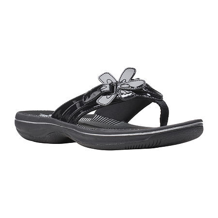 Clarks Women's Cloudsteppers Brinkley Flora Sandals Women's, Black, Size  11.0 889304718510 | eBay