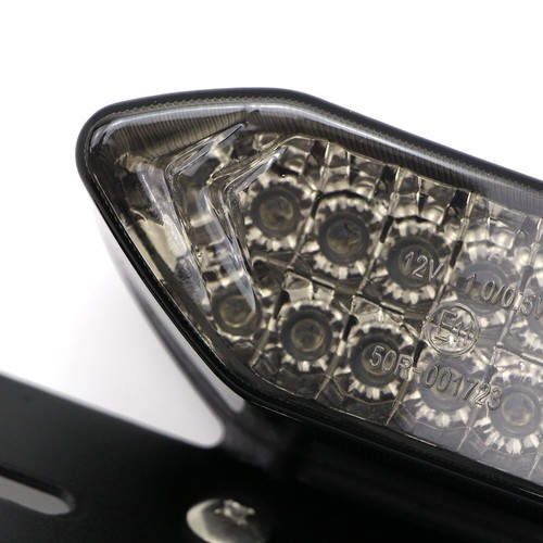 16 LED Motorcycle Turn Signal Brake License Plate Integrated Tail Light Smoke - Bild 5 von 11