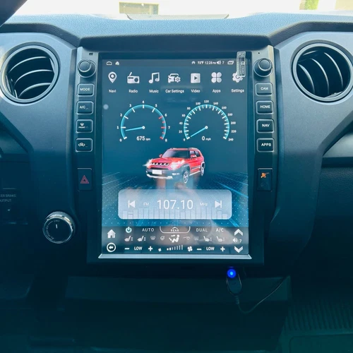 12.1" Carplay Android Car Stereo Gps Radio Tesla Style For Toyota Tundra 2014-21 - Picture 15 of 15