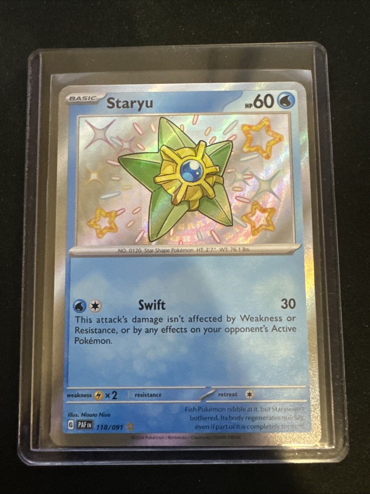 Staryu 118/091 Sv: Paldean Fates Holo
