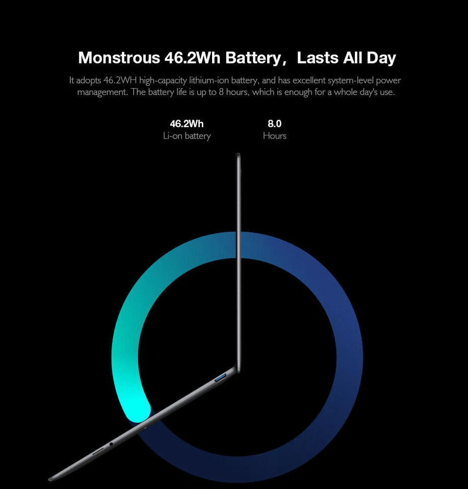 CHUWI CoreBook X 14.1 intel i5-8259U 8GB 512GB SSD Win 11 Laptop NoteBook PC - Image 2 of 4
