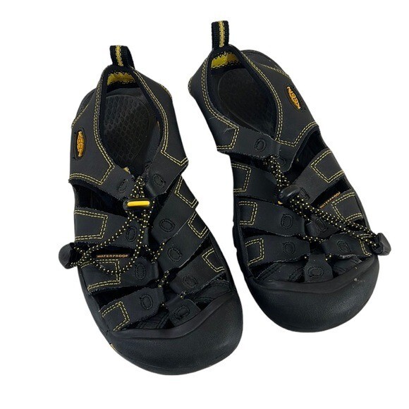 Keen Footwear Sandali Acqua Pescatore Taglia 4 Unisex Nero Giallo Escursionismo Outdoor