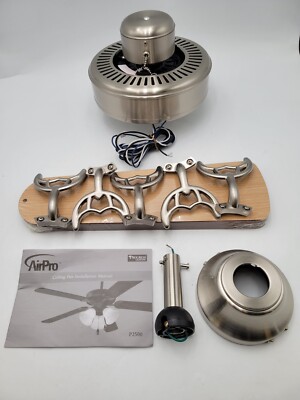 Progress Lighting P2500-09 Air Pro Ceiling Fan 42'' Brushed Nickel Transitional