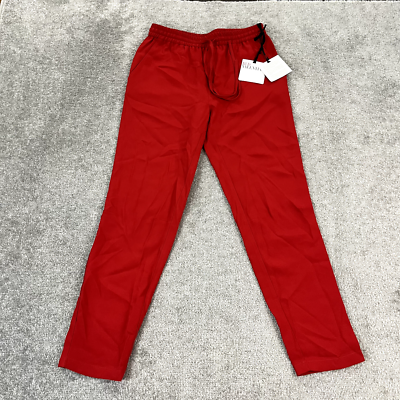 RED VALENTINO Pants Womens 38 Deep Red Tapered Leg Workwear Dress  display picture 1
