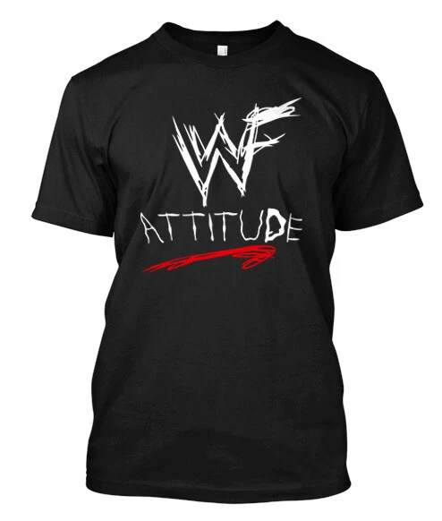 WWF WWE Attitude Custom T shirt tee
