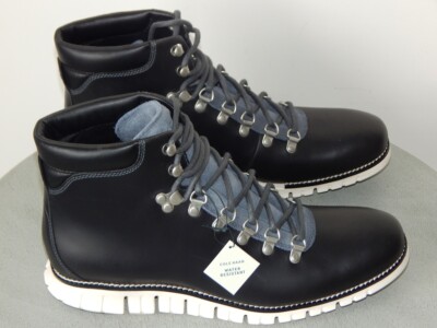 NIB Cole Haan ZEROGRAND Waterproof Hiker Boots Black Ivory Outsole Various Sizes