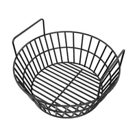 Charcoal Ash Basket for Large Big Green Egg Grill, Heavy Duty Porcelain Steel...