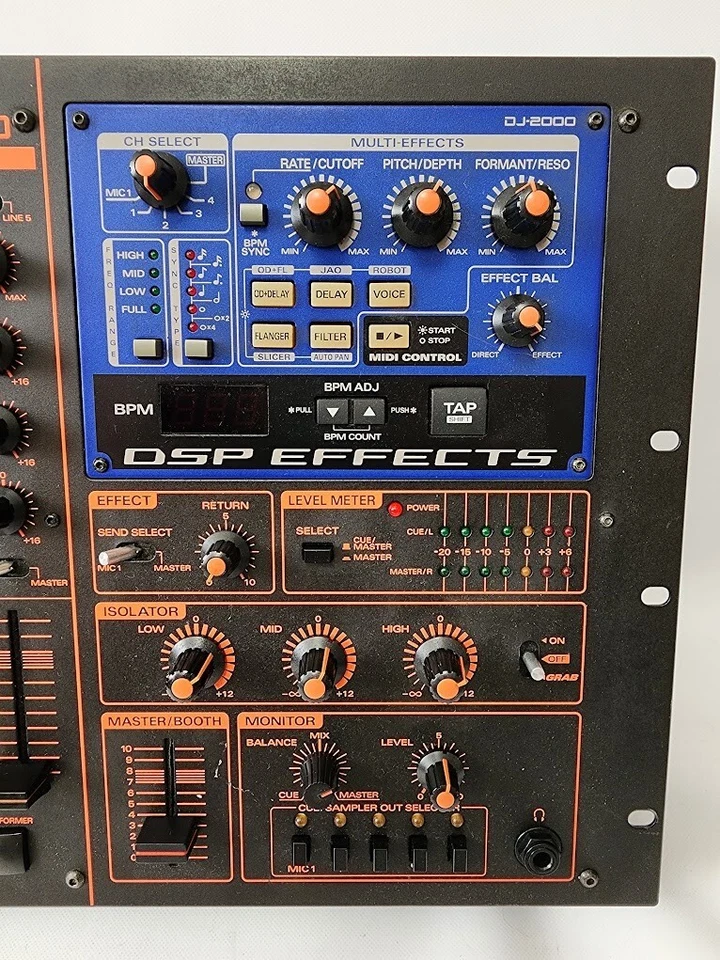 Roland DJ-2000 Professional DJ Mixer 4 channel Mixing  - Image 3 of 4