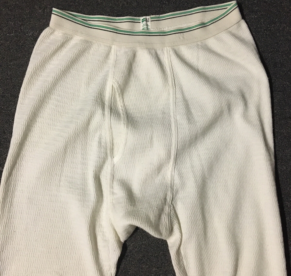 Vtg 70s Hanes Thermal Long Johns Faded Underwear XL U… Gem