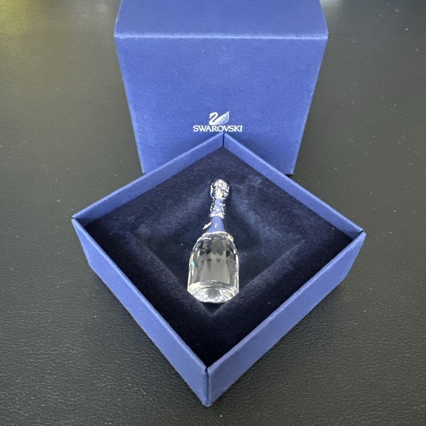 SWAROVSKI CRYSTAL MEMORIES – SPARKLING WINE / CHAMPAGNE BOTTLE SILVER