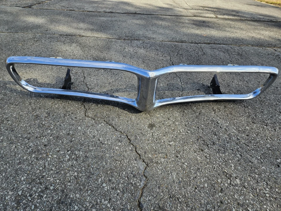 Rejilla de parachoques de impacto delantera OEM PONTIAC FIREBIRD para 1967-1968 cromada ¡ENVÍO GRATUITO!! Foto 2 de 4
