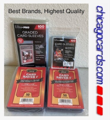 ($6.98/50+S&H) 100 Card Saver 1 & Ultra Pro Graded Card Bag Soft Sleeve For  PSA 98781072118| eBay